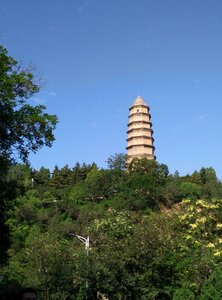 Yan'an pagoda hill summer