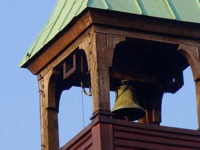 Church steeple bell photo