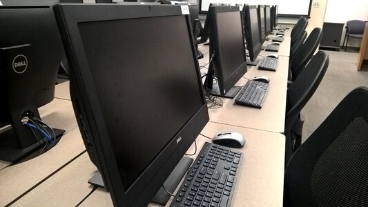 Technology desktop classroom photo