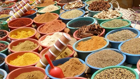 Foods coloured oriental power