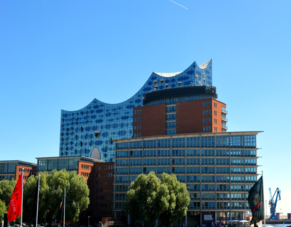 Architecture harbour city elbe