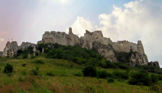 Ruins slovakia panorama