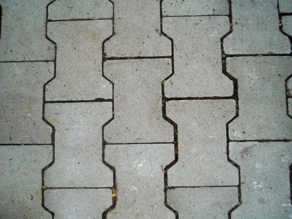 Paving stones pattern grey