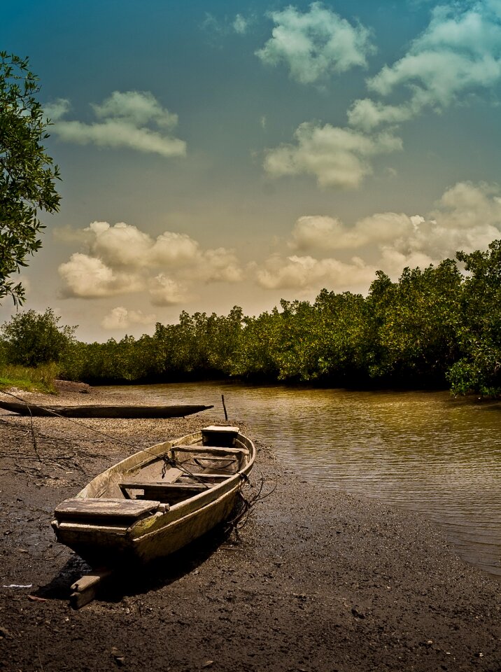 Boat fishing canoe photo
