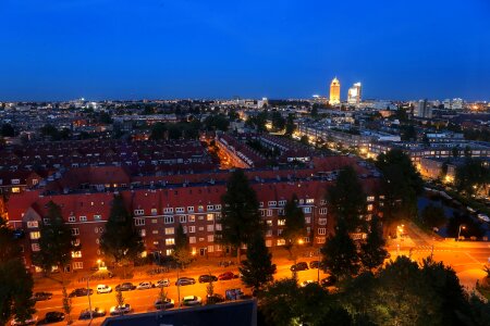 Netherlands city night view