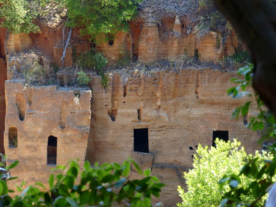 Dilapidated tomb italy