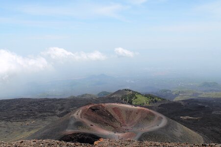Volcano sicily crater