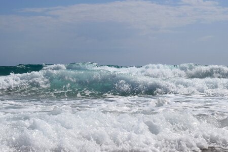 Spray sea nature