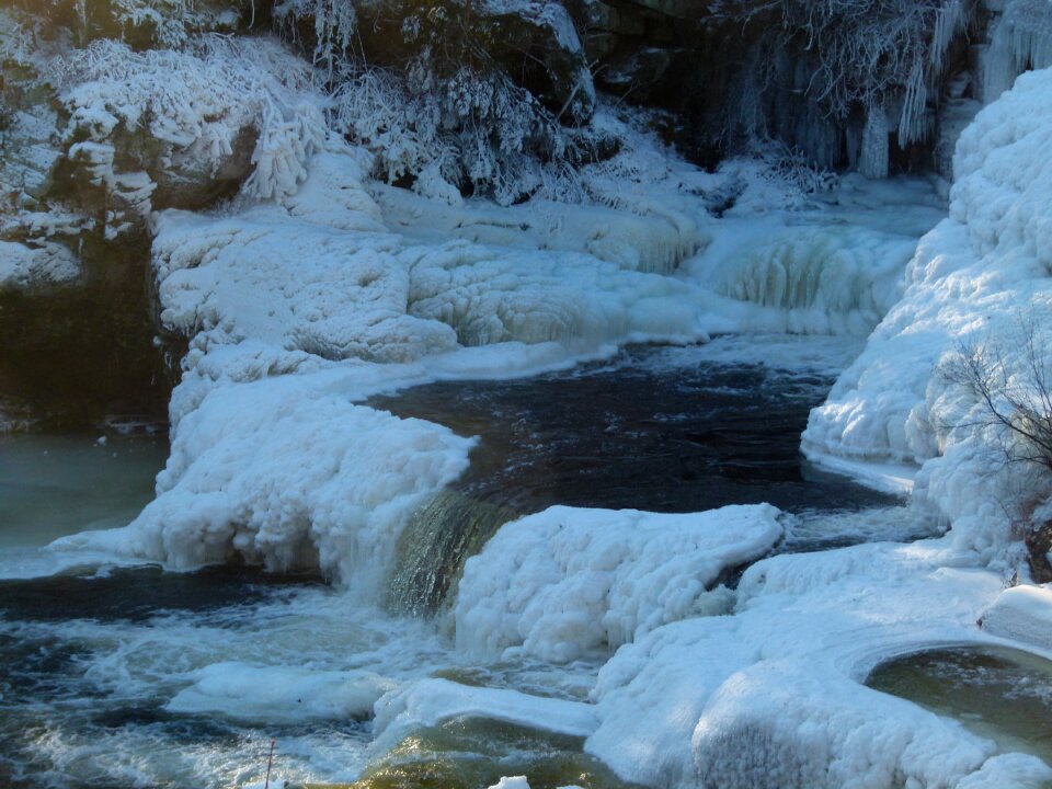 Frozen ice icicles