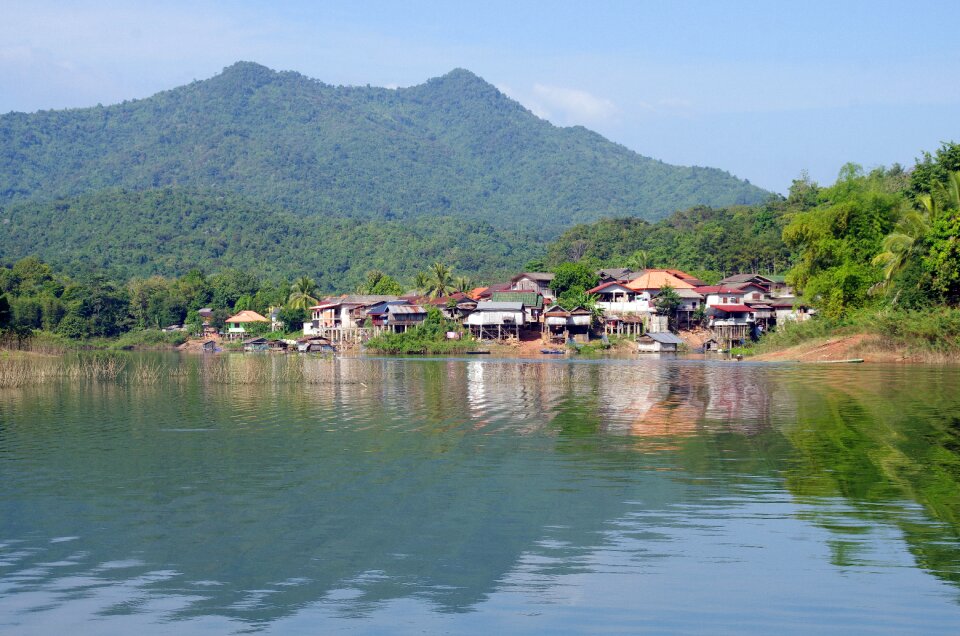 Village reflections vang vieng