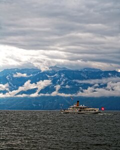 Vaud mountains blue