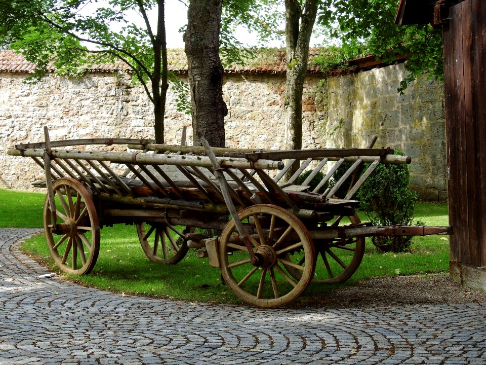 Horse coach covered wagon