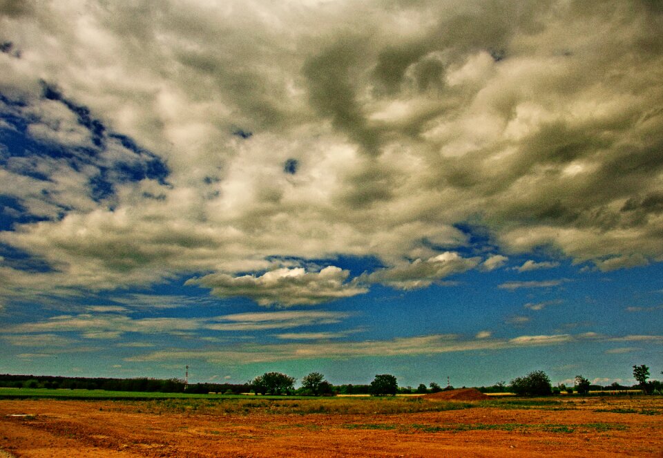 Nature field sky
