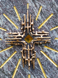 Cross sun cemetery
