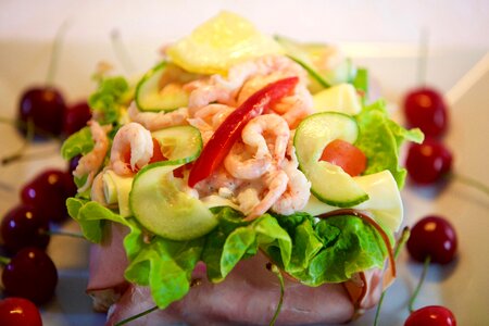 Cake salé salad ham