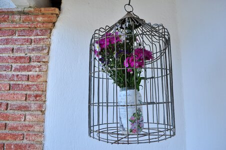 Flowers bricks decoration