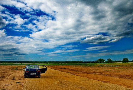 Cloud blue sky summer photo