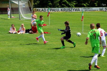 Football youth shot