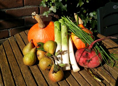 Leek beet kitchen garden