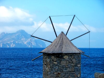 Aegean sea greece greek island hopping photo