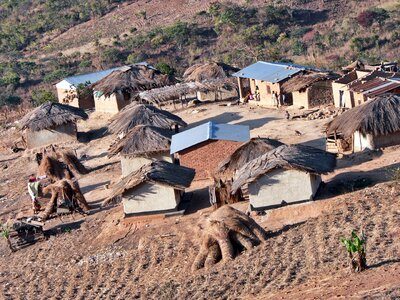 Africa house hut photo