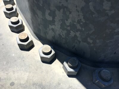 Metallic steel industrial