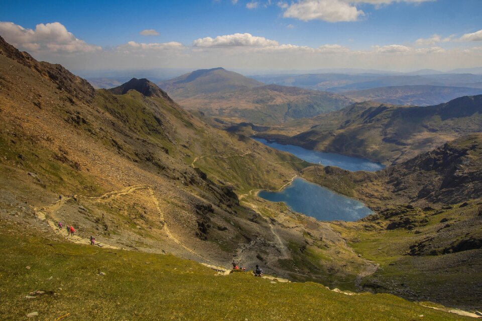 Mountains walkway snowdon