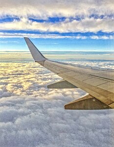 Flying clouds view
