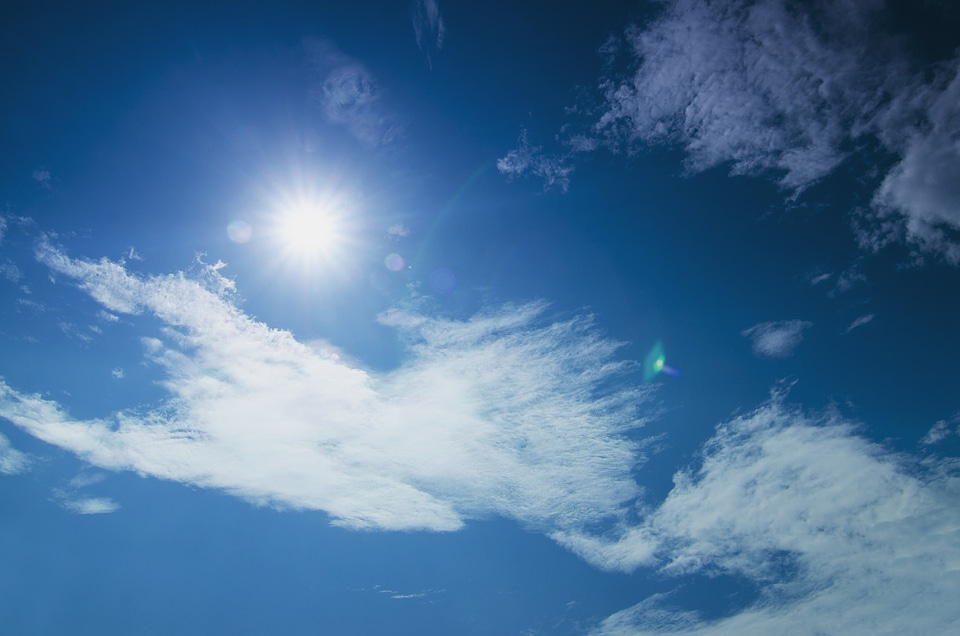 Summer landscape summer sky