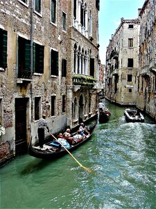 Venice venetian gondola river channel