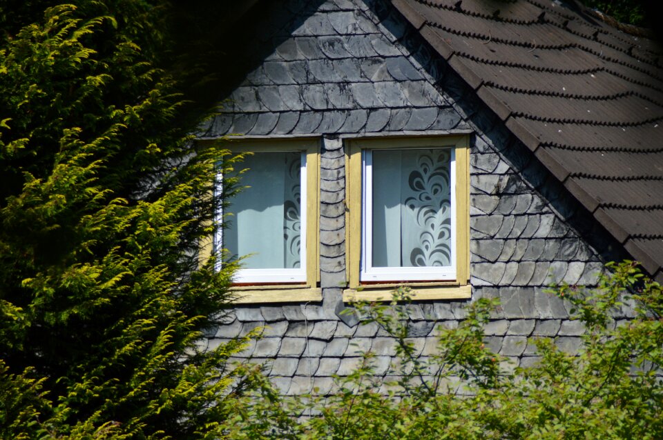 Window facade old building