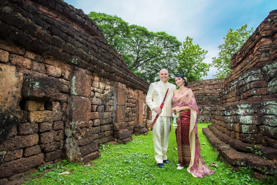 Thailand love bride and groom