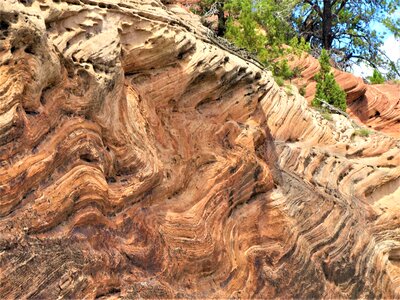 Red sandstone unusual photo