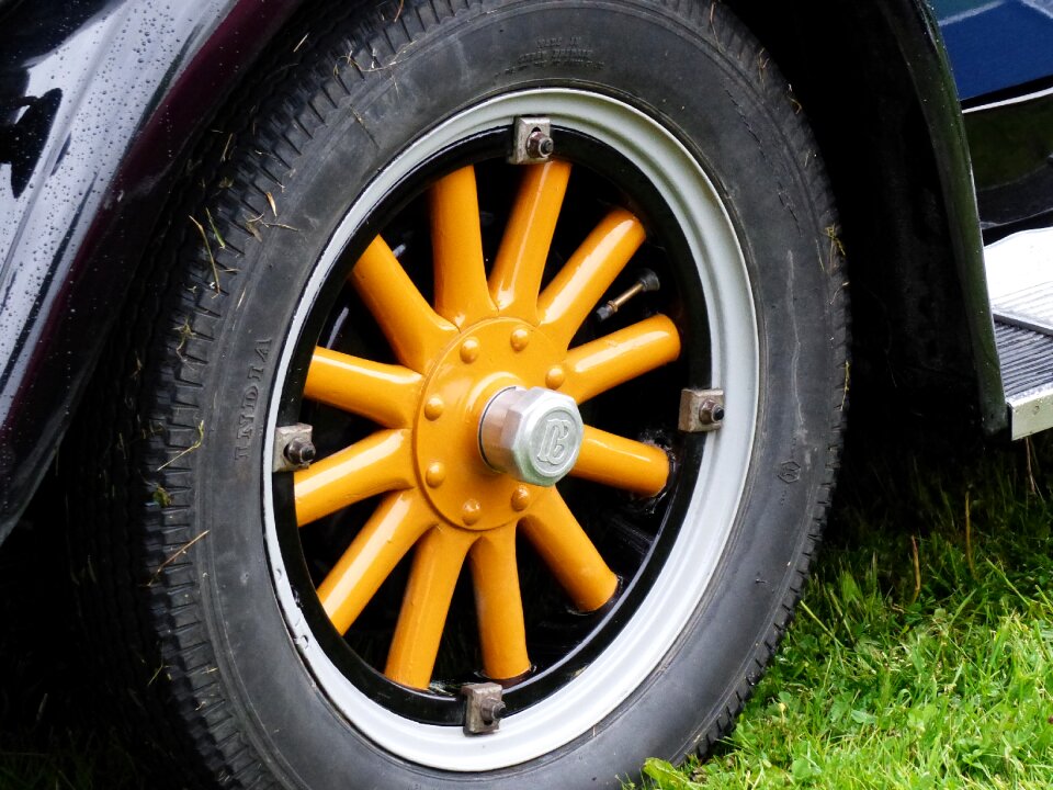 Grass spring car show