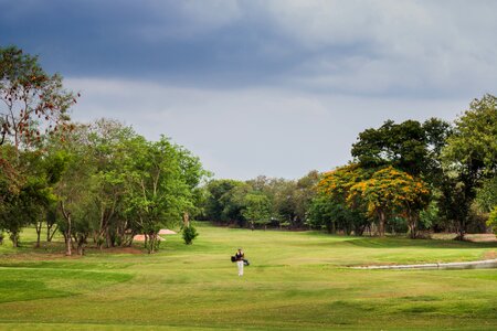 Golf course green sport photo