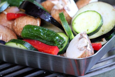 Grilled vegetables rich in vitamins healthy