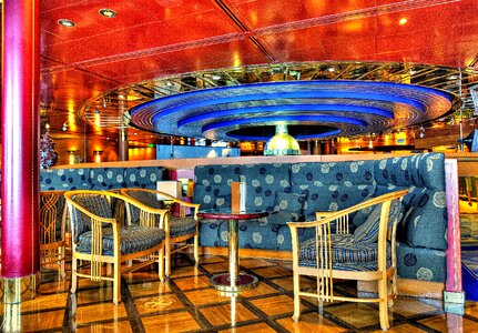 Relaxation ship restaurant photo