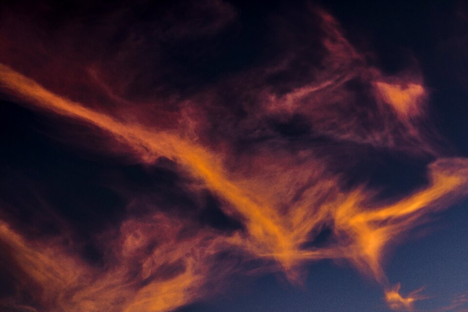 Clouds form front detail covered sky