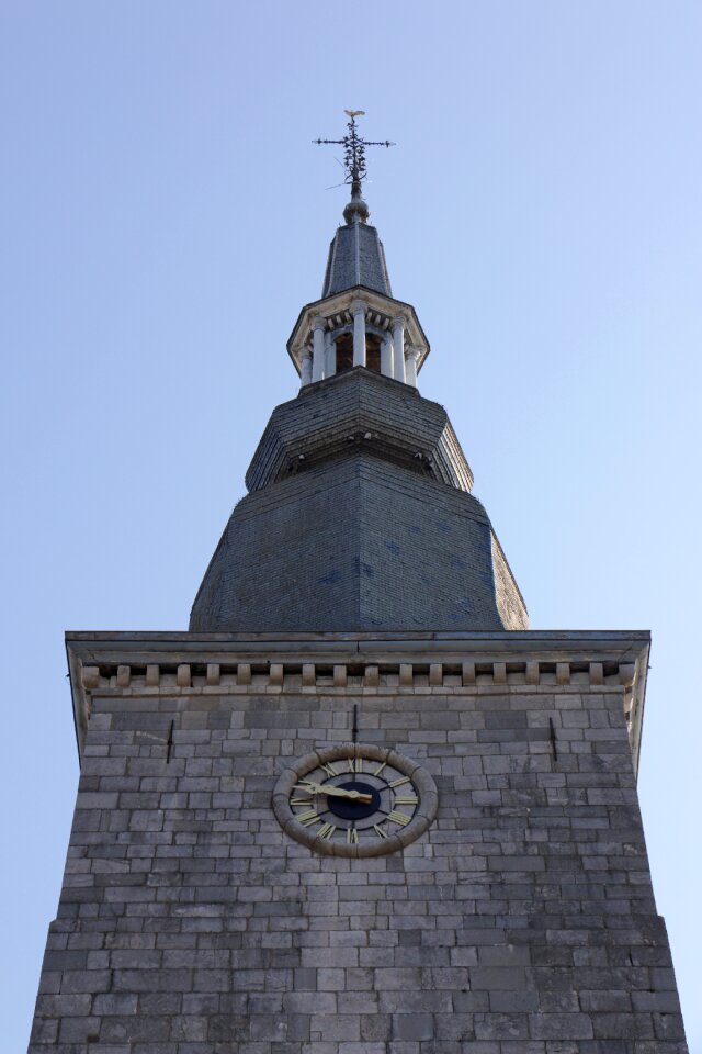 Church bell tower village