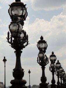 Architecture france street lamp photo