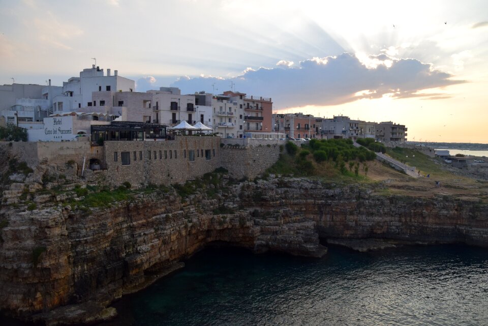 Italy pogliano a mare sunset