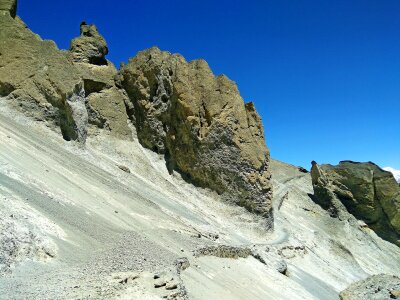 Landslide way nepal hill nepal landscape