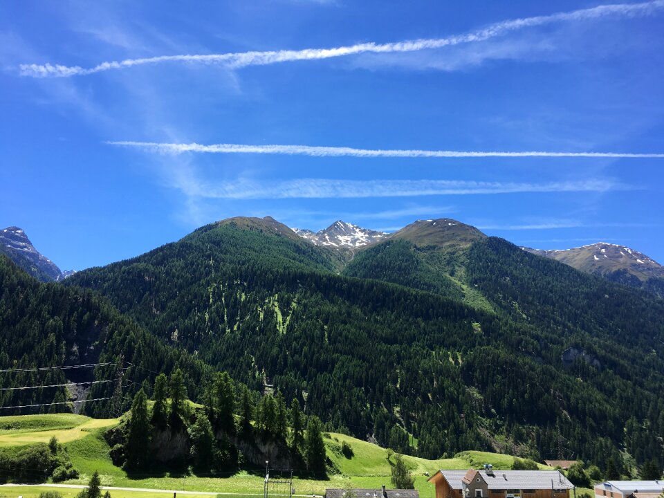 Mountains sky alpine