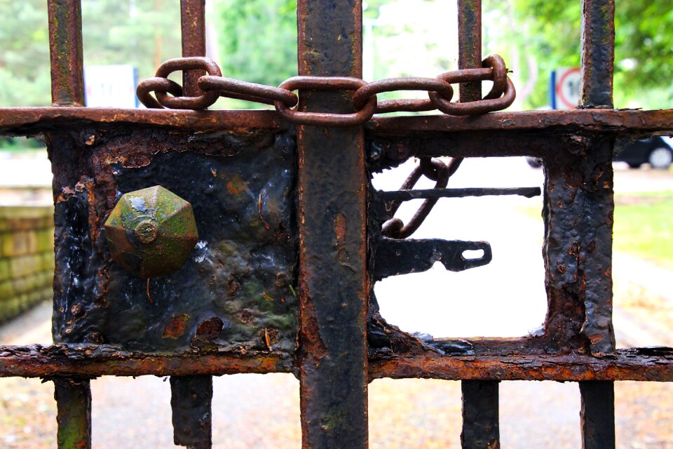 Metal old entrance