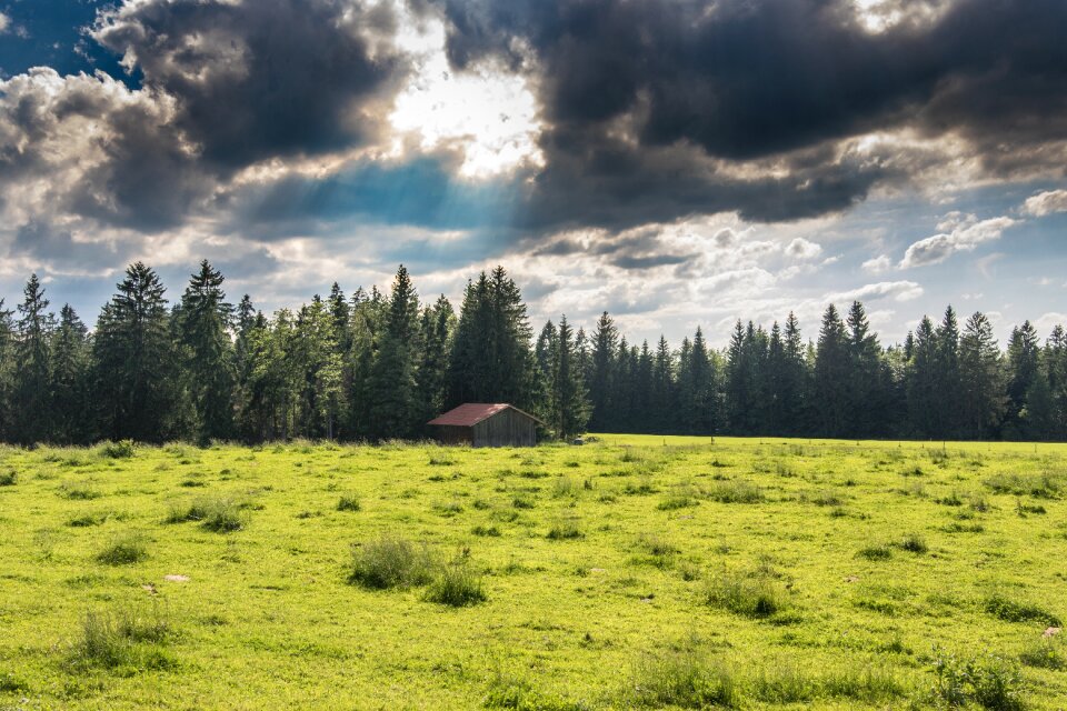 Thunderstorm mood landscape