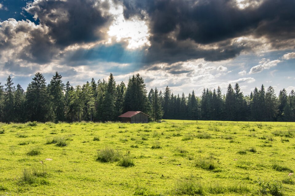 Thunderstorm mood landscape photo