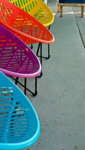 Main street colorful chair