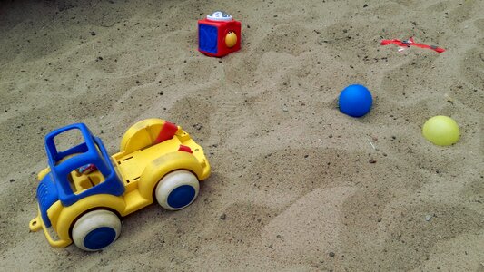 Fun sandpit sand photo