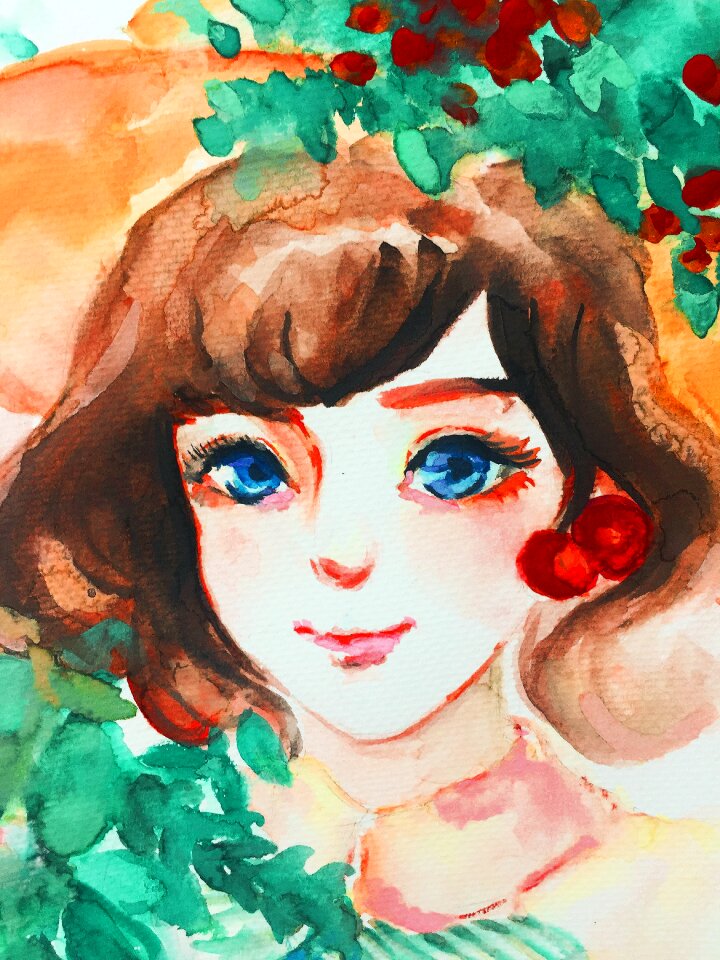 Hand-painted cartoon character