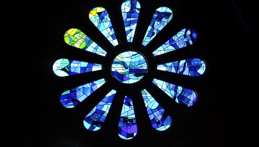 Gaudi stained glass basilica